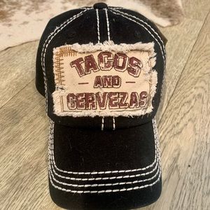 NWT boutique Tacos and Cervezas baseball cap